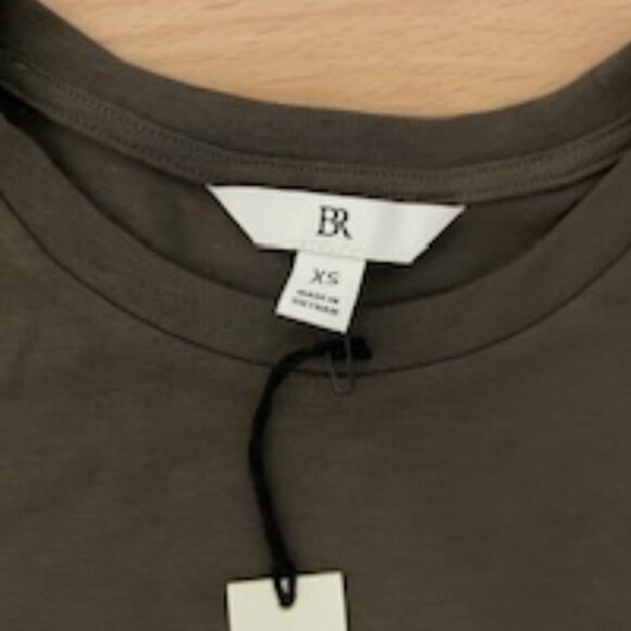 NWT Luxe Wool-Blend Crew-Neck XS Top in  sycamore brown - Picture 8 of 10